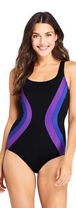 NWOT Black One piece Athletic Swim Suit